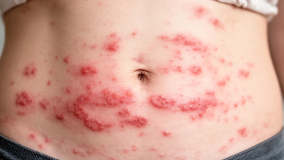 alergia pokarmowa wysypka na brzuchu