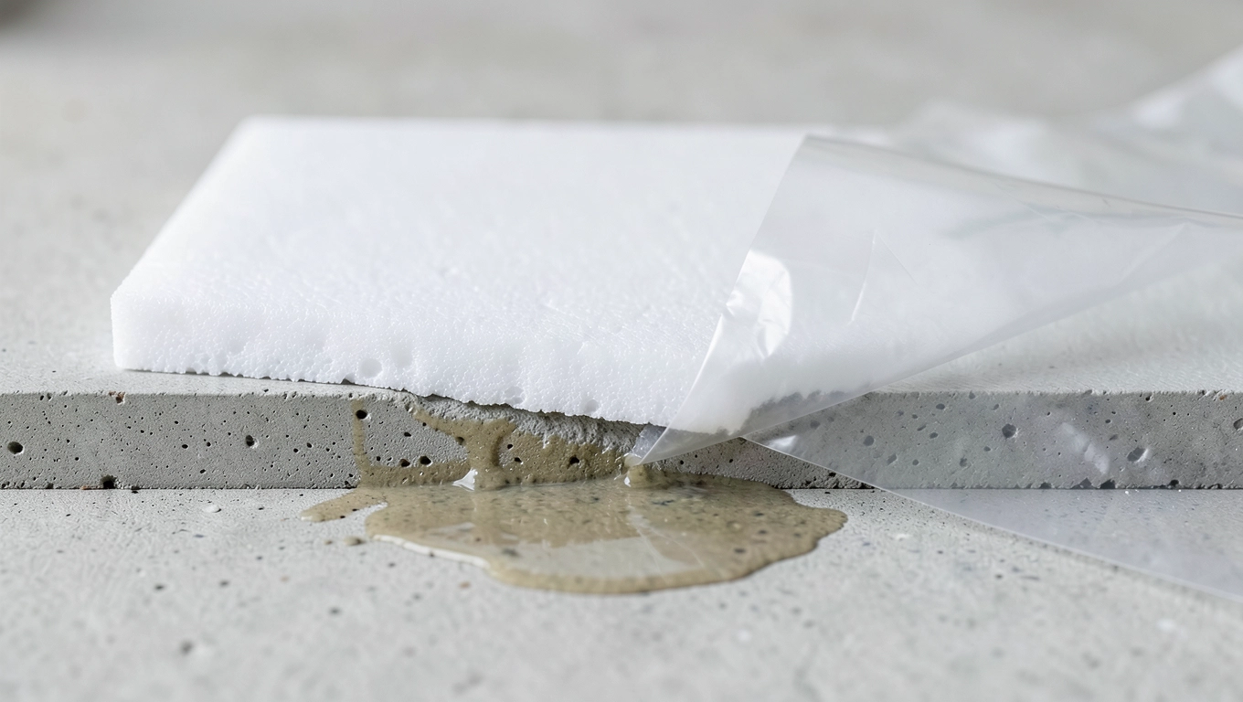 Czy folia PE pod styropian jest konieczna na chudziaku?