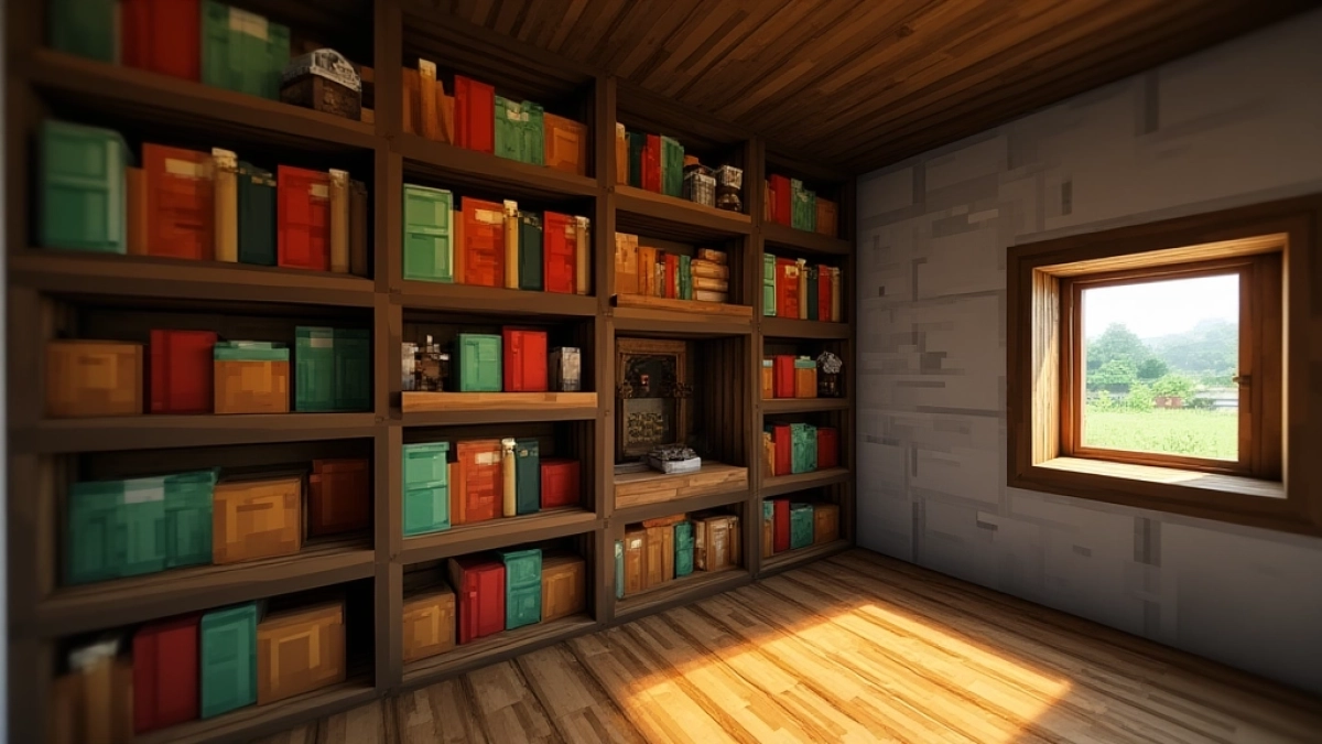 Jak zrobić regał na książki MINECRAFT
