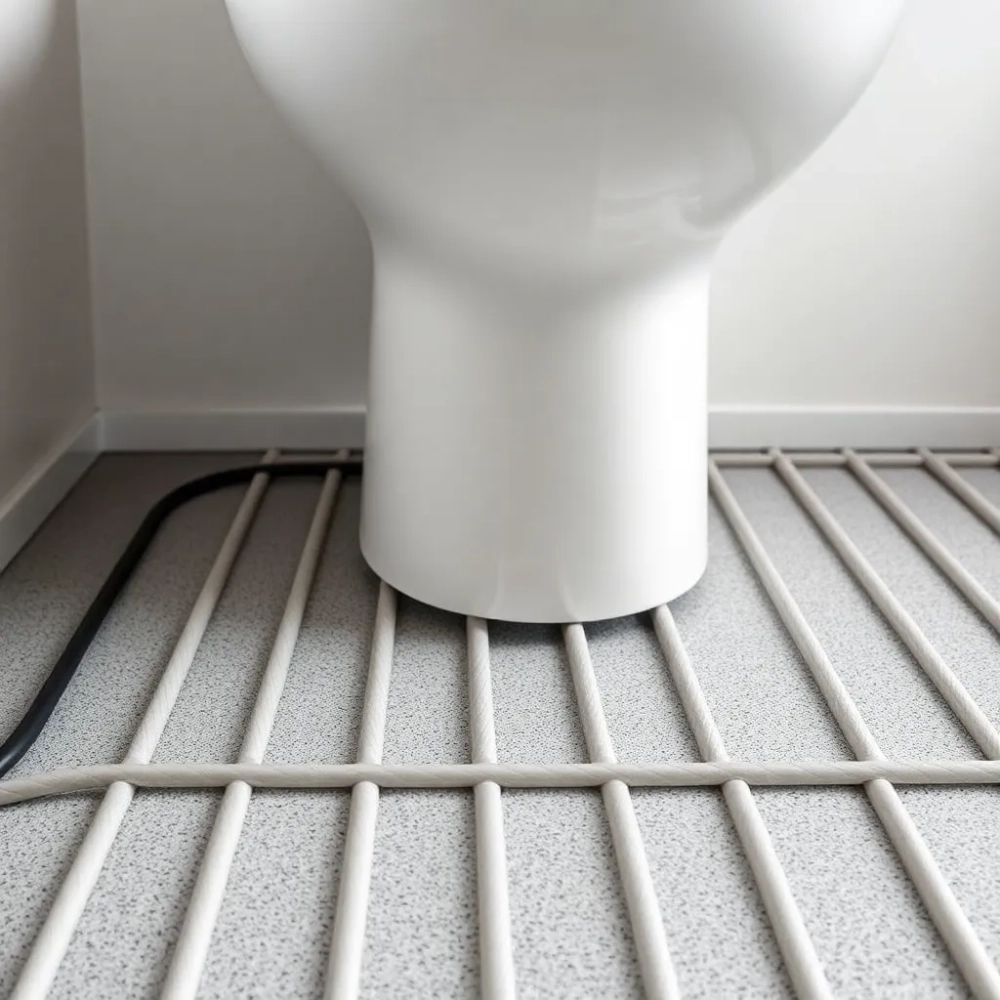 Montaż WC na ogrzewaniu podłogowym
