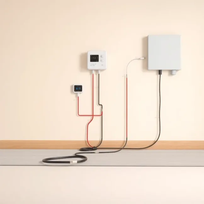Ogrzewanie podłogowe elektryczne schemat podłączenia
