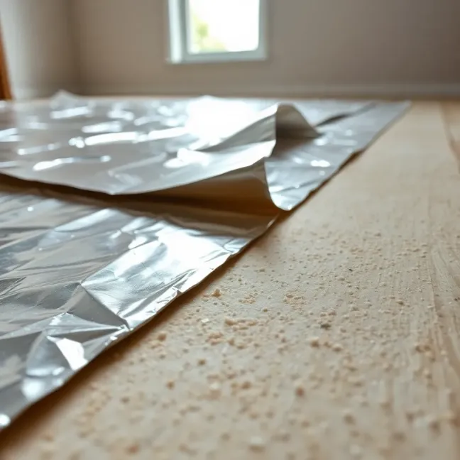Podkład pod panele z folią aluminiową