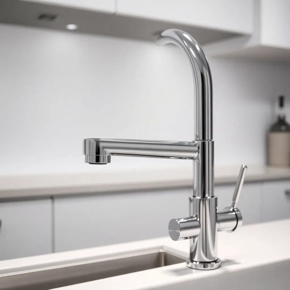 Bateria kuchenna z wyciąganą wylewką Grohe