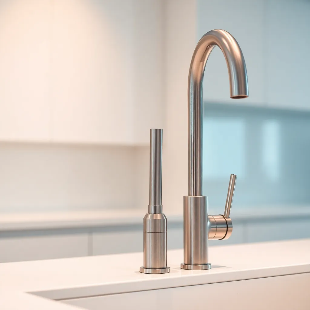 Bateria kuchenna z wyciąganą wylewką i prysznicem