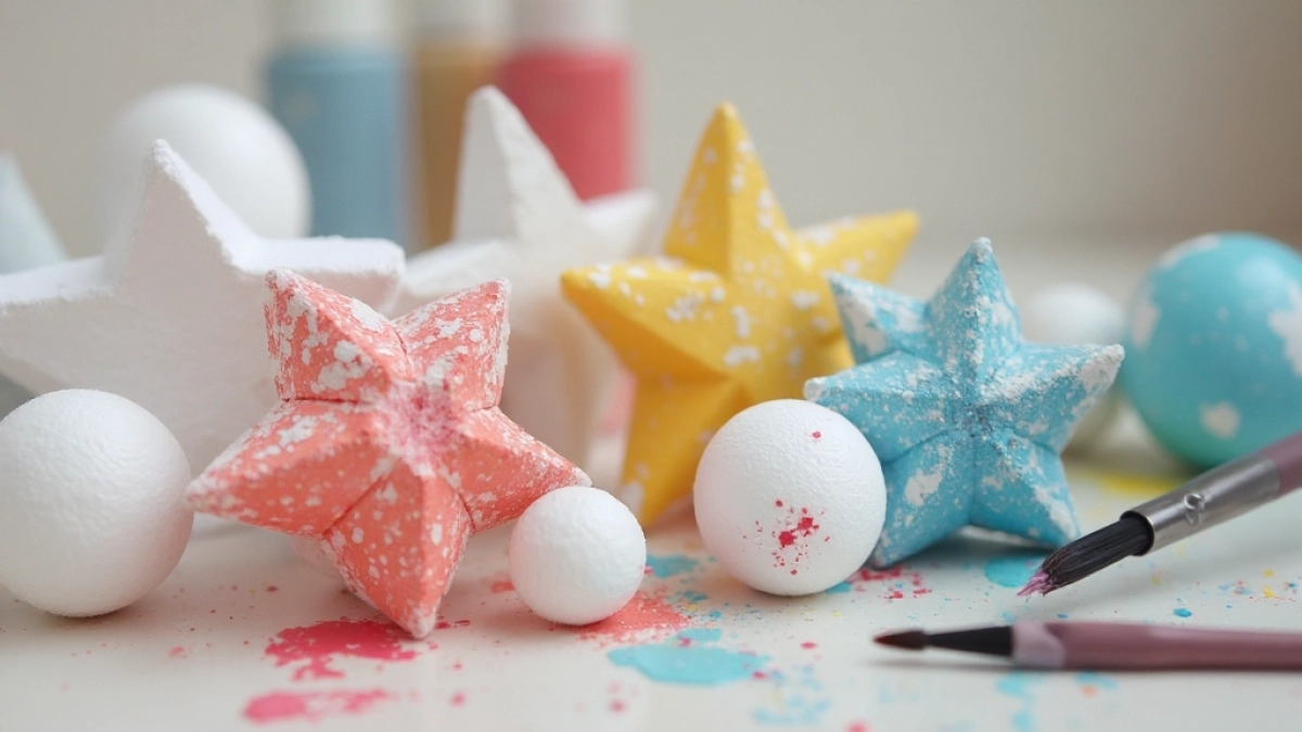 Czym pomalować styropianowe ozdoby