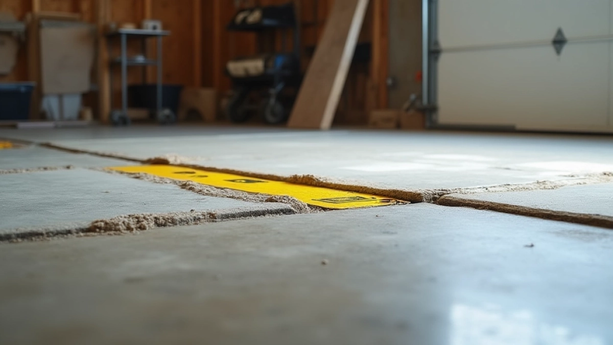 Czym wyrównać podłogę w garażu