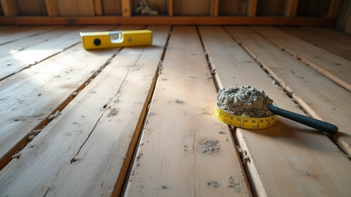 Czym wyrównać starą podłogę z desek