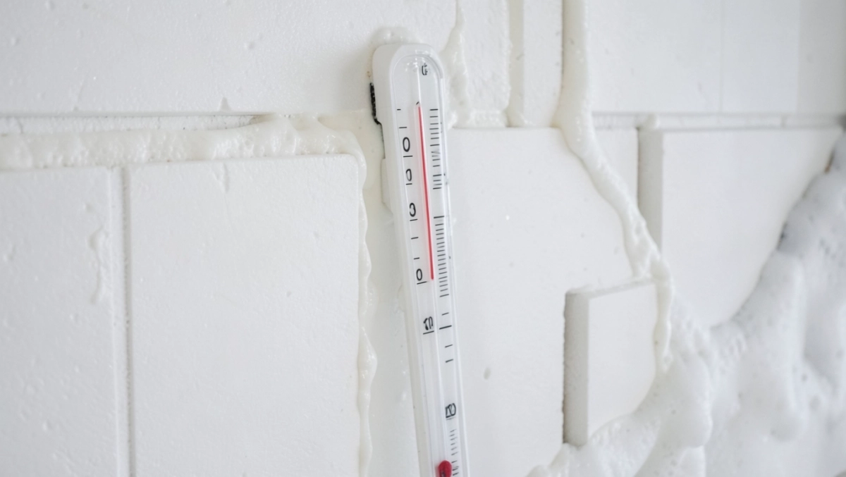 do jakiej temperatury można kleić styropian pianka