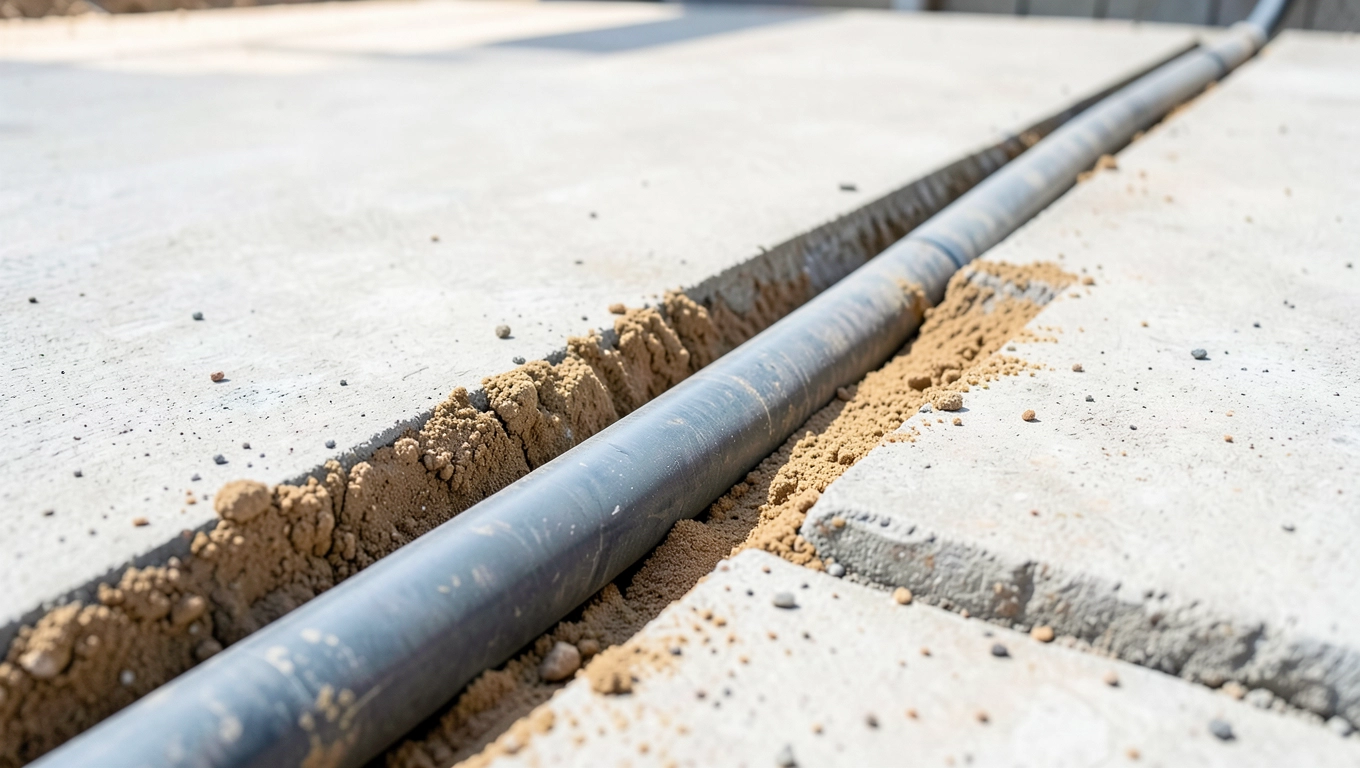 Dołki pod rury chudziaka