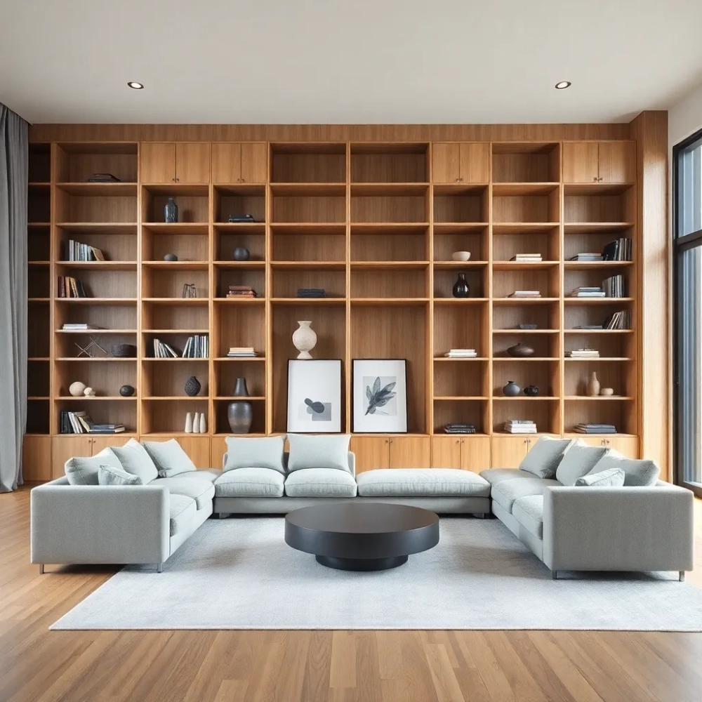 Duży regał do salonu