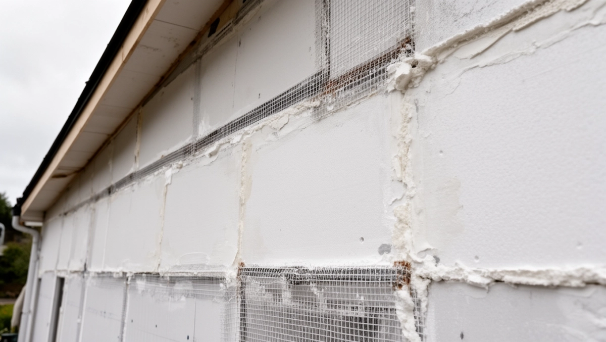 Elewacja na styropianie