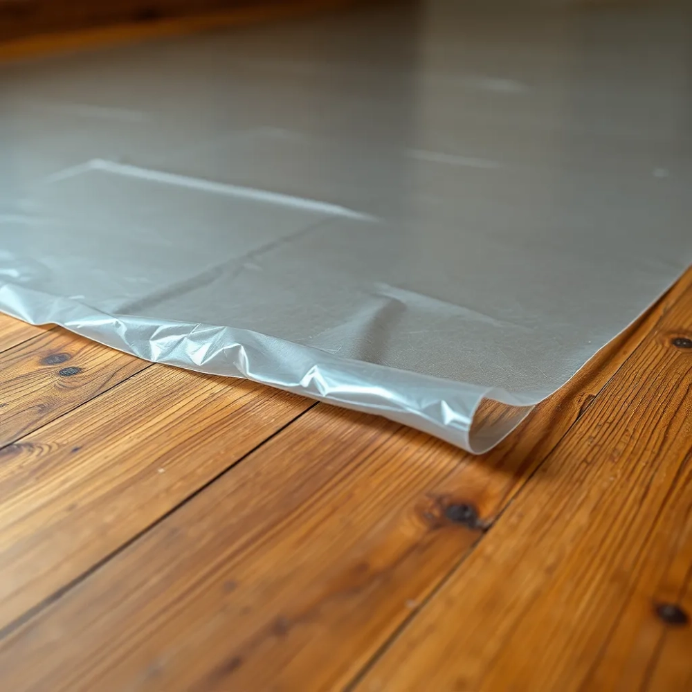 Folia pod panele na podłodze drewnianej
