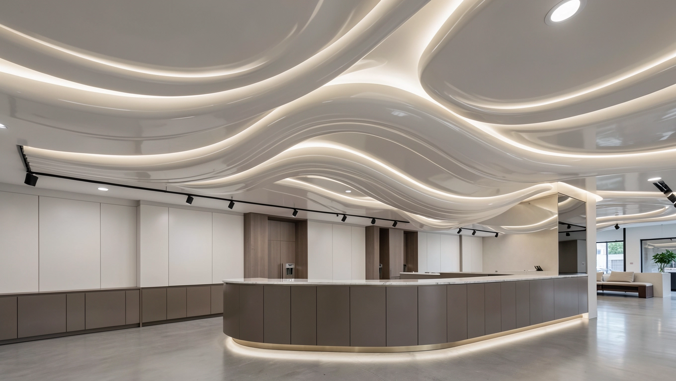 Formy artystyczne sufitów napinanych w lokalach