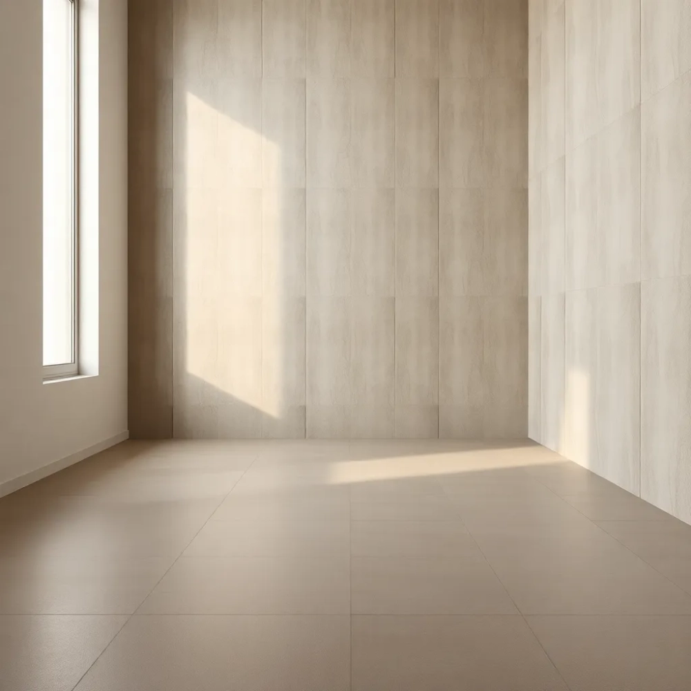 Gres i panele w tym samym kolorze