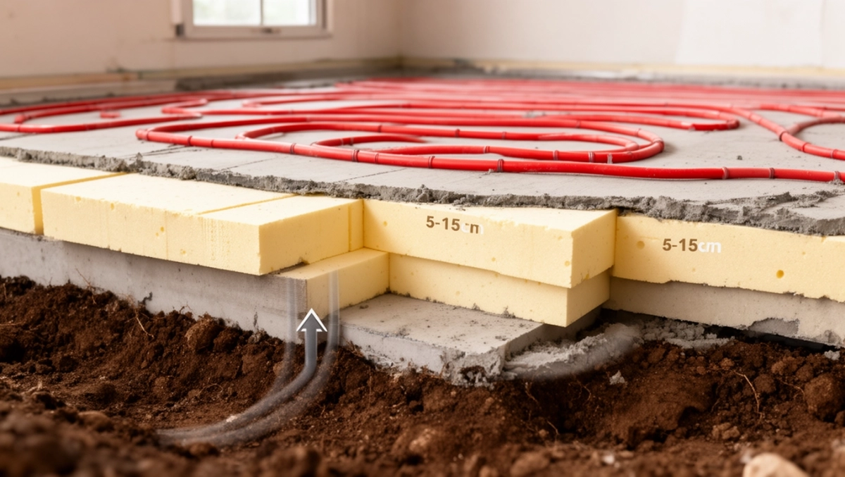 grubość izolacji pod ogrzewanie podłogowe