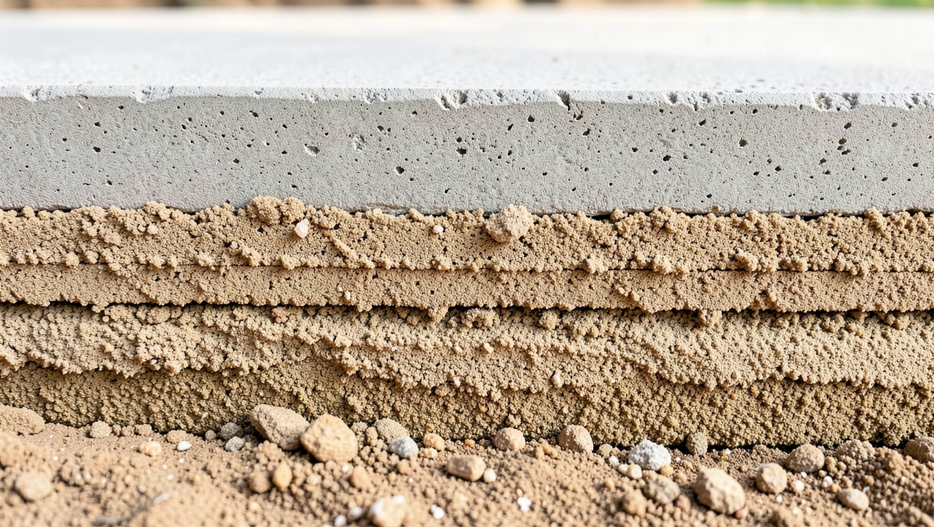 Grubość piachu pod chudziaka