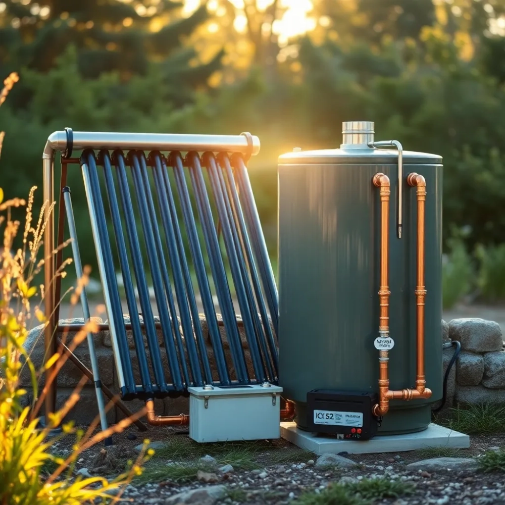 instalacja offgrid do grzania wody