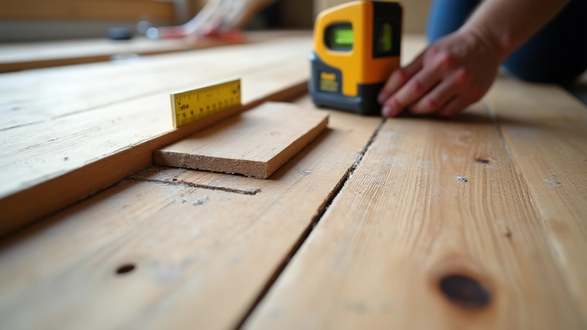 jak wyrównać krzywą podłogę