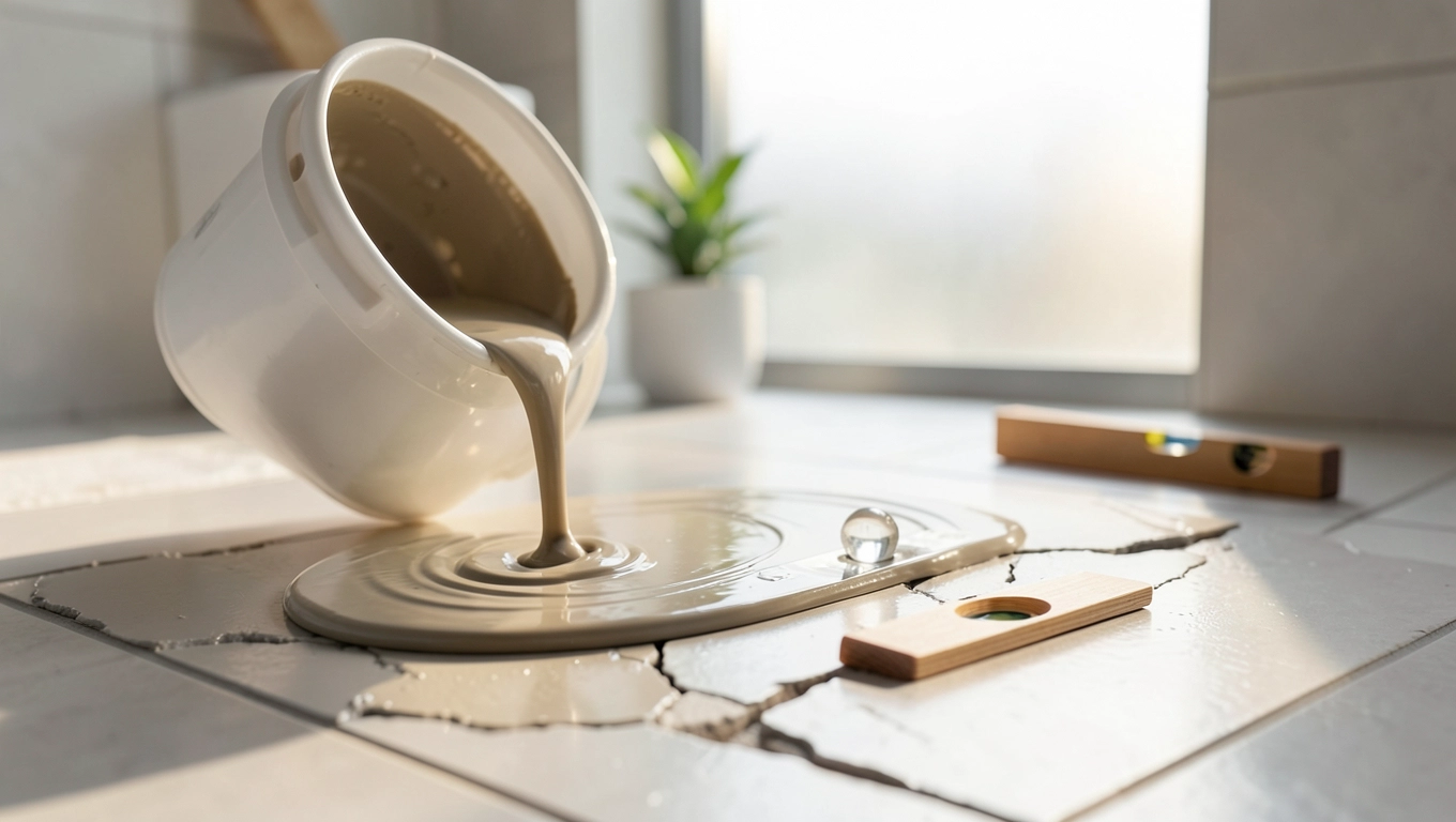 jak wyrównać podłogę w łazience