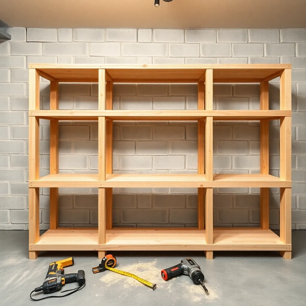 Jak zrobić regał drewniany do garażu
