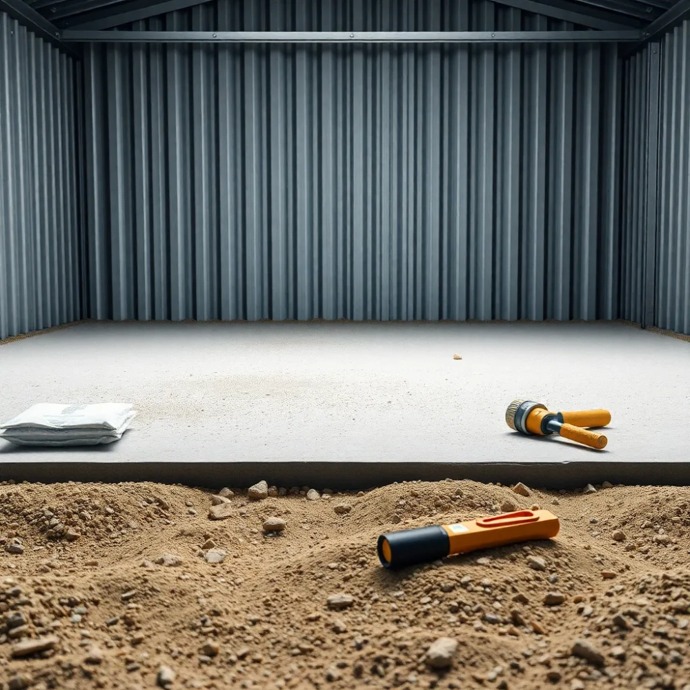 Jak zrobić wylewkę w garażu blaszanym