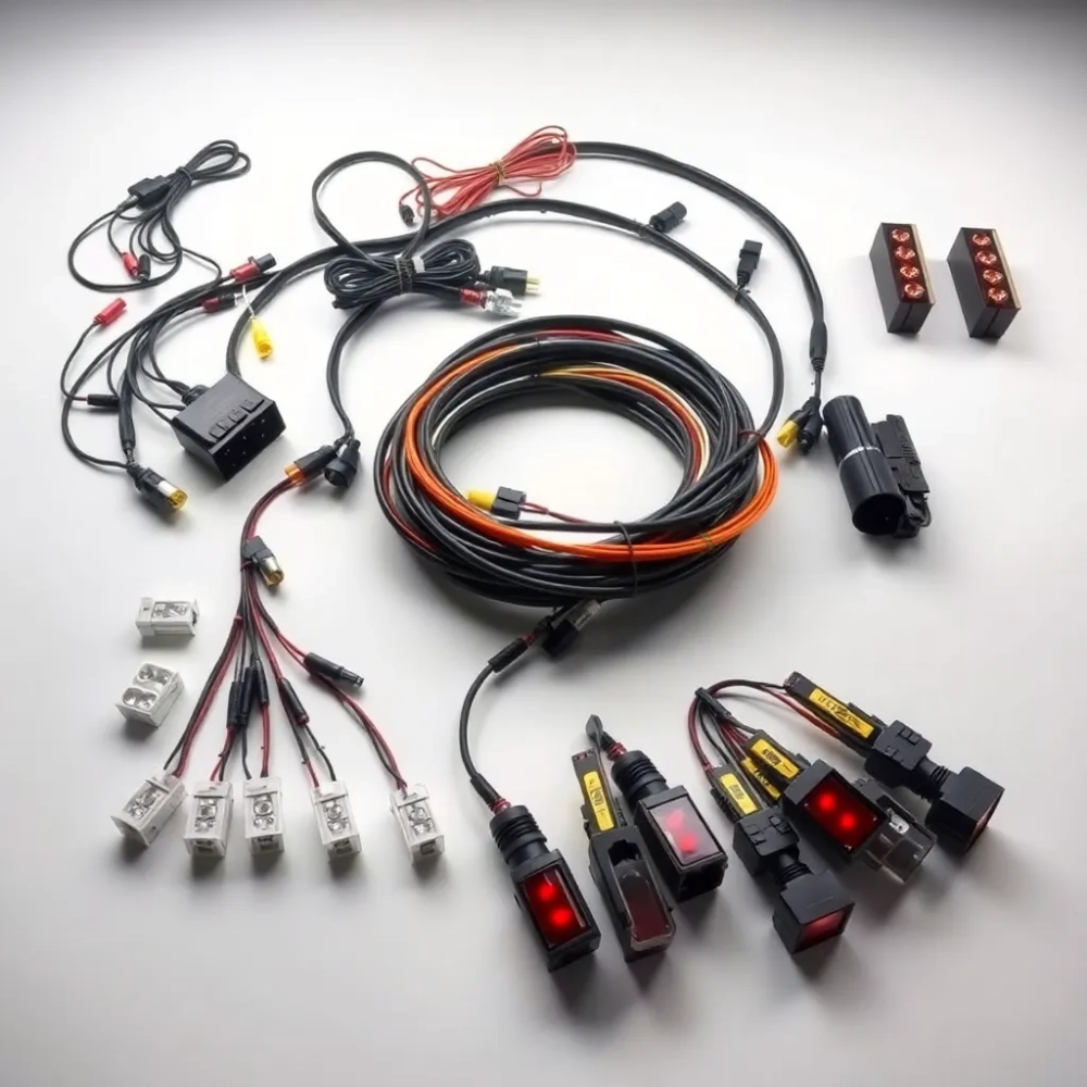 Kompletna instalacja elektryczna do przyczepki samochodowej