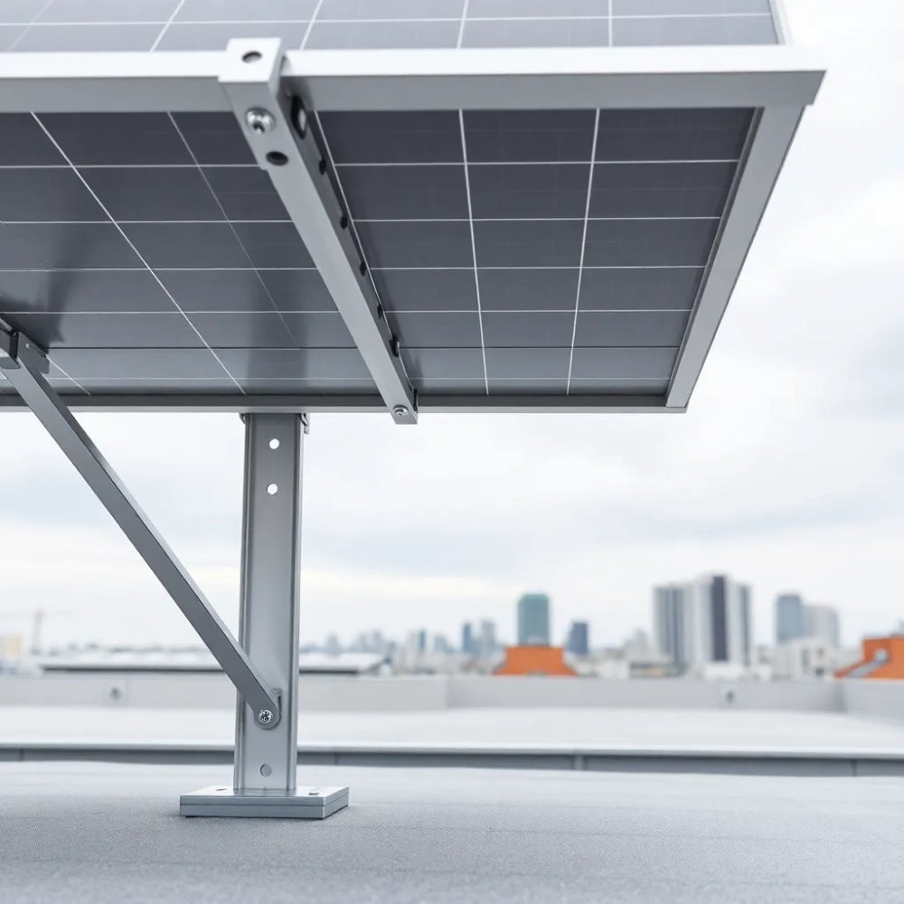 Konstrukcja pod panele fotowoltaiczne dach płaski cena