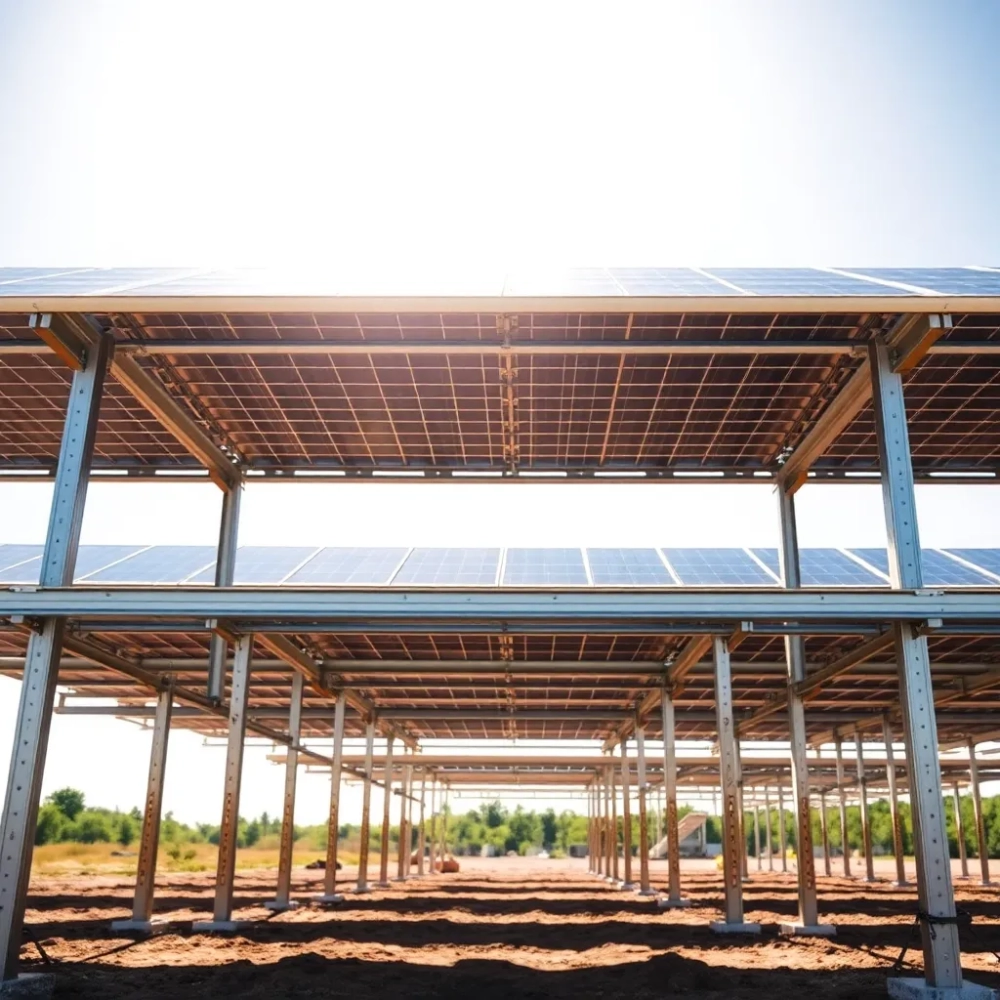 Konstrukcja pod panele fotowoltaiczne na gruncie 10 kw wymiary