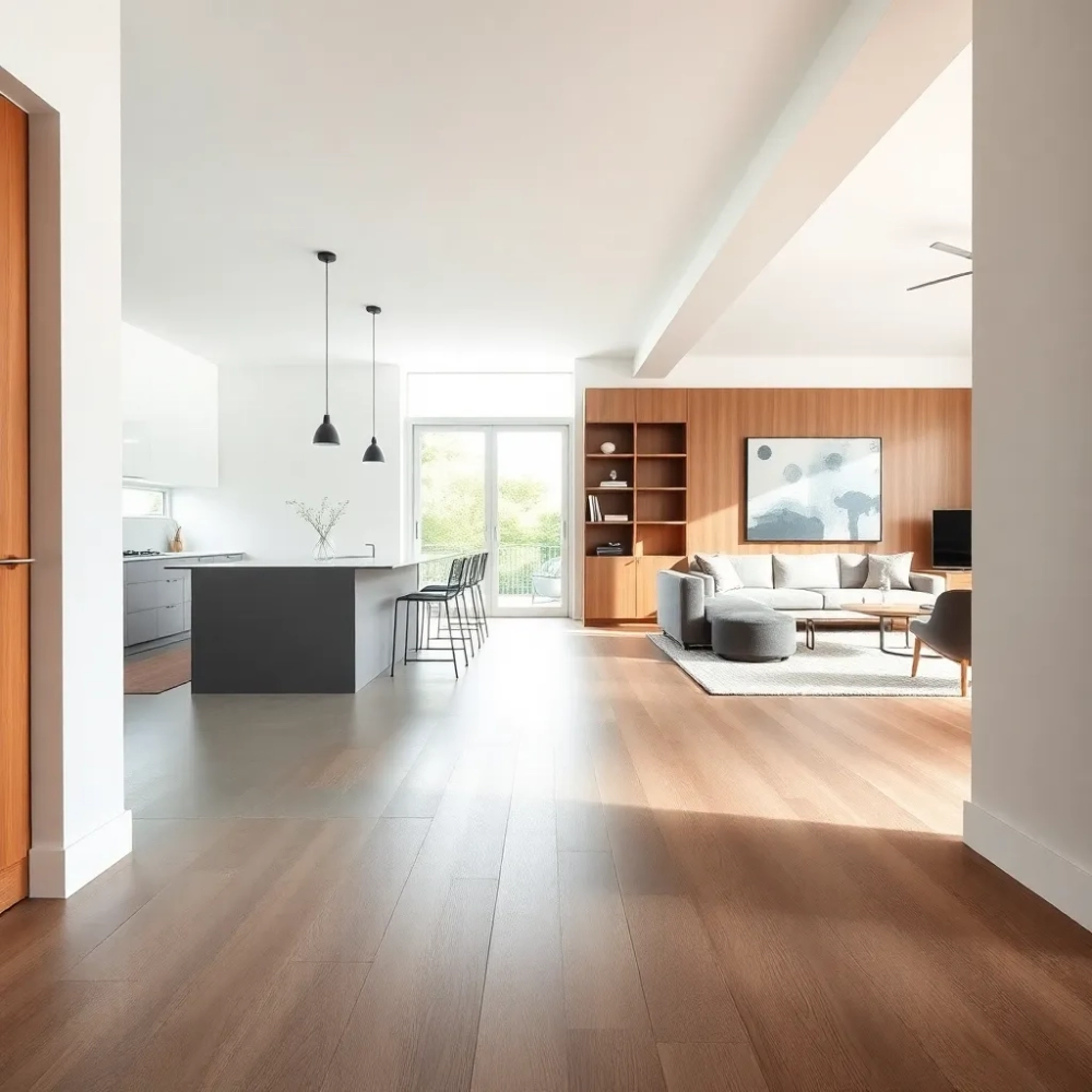 Kuchnia z salonem jaką podłoga