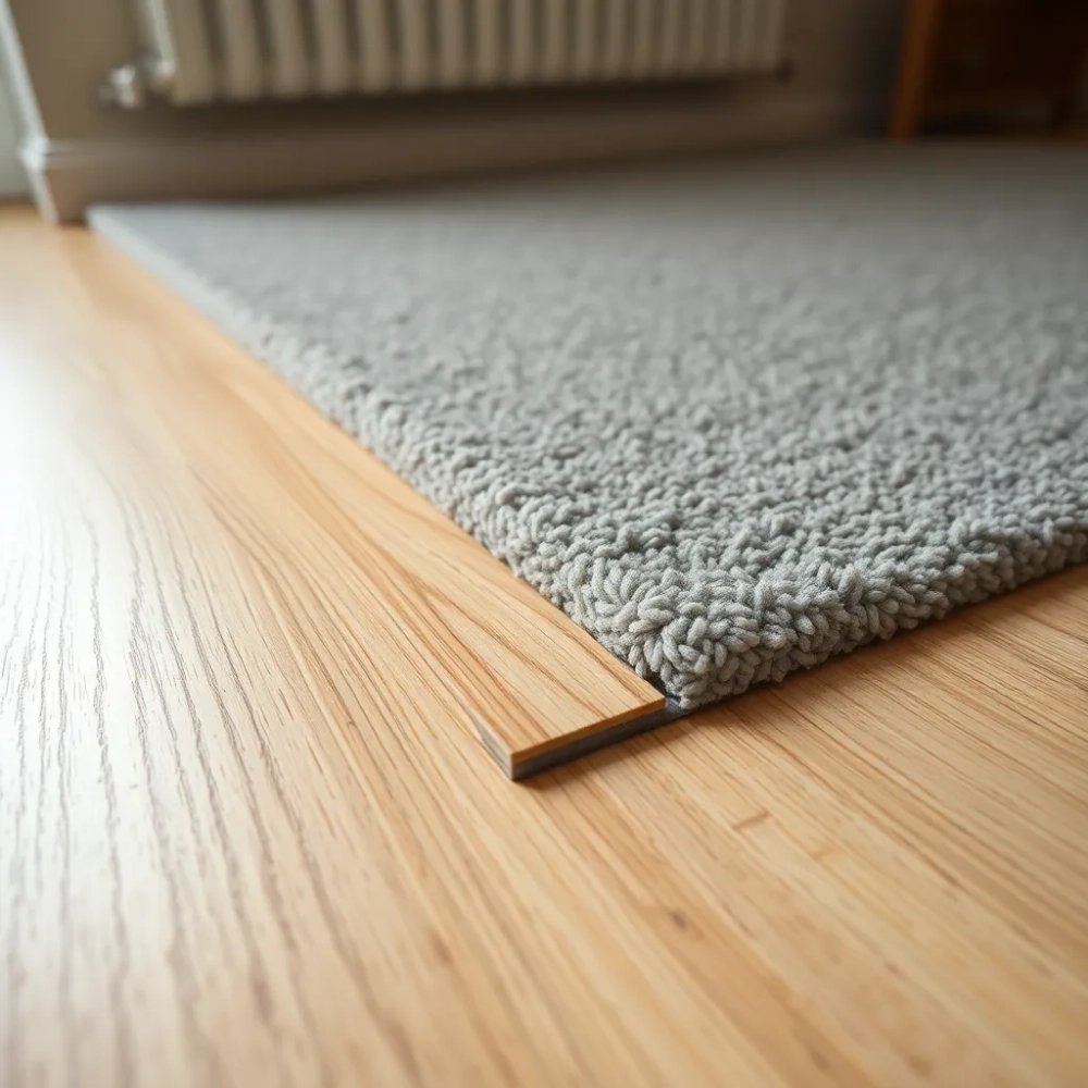 Łączenie paneli z wykładziną