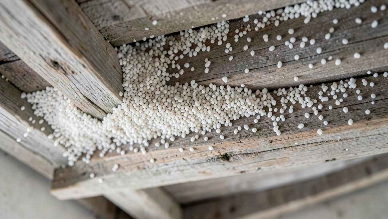 Lekki granulat na drewniane stropy podłogowe