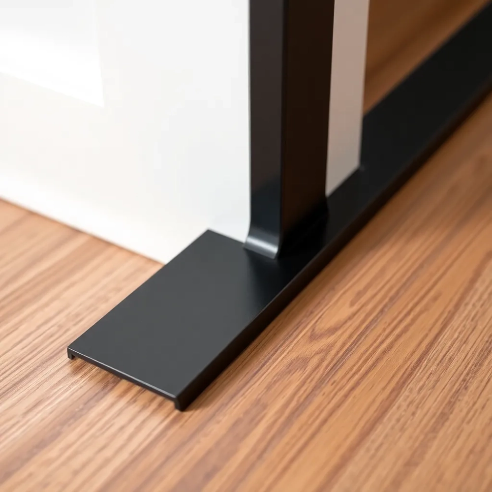 Listwa schodowa do paneli 8mm czarna
