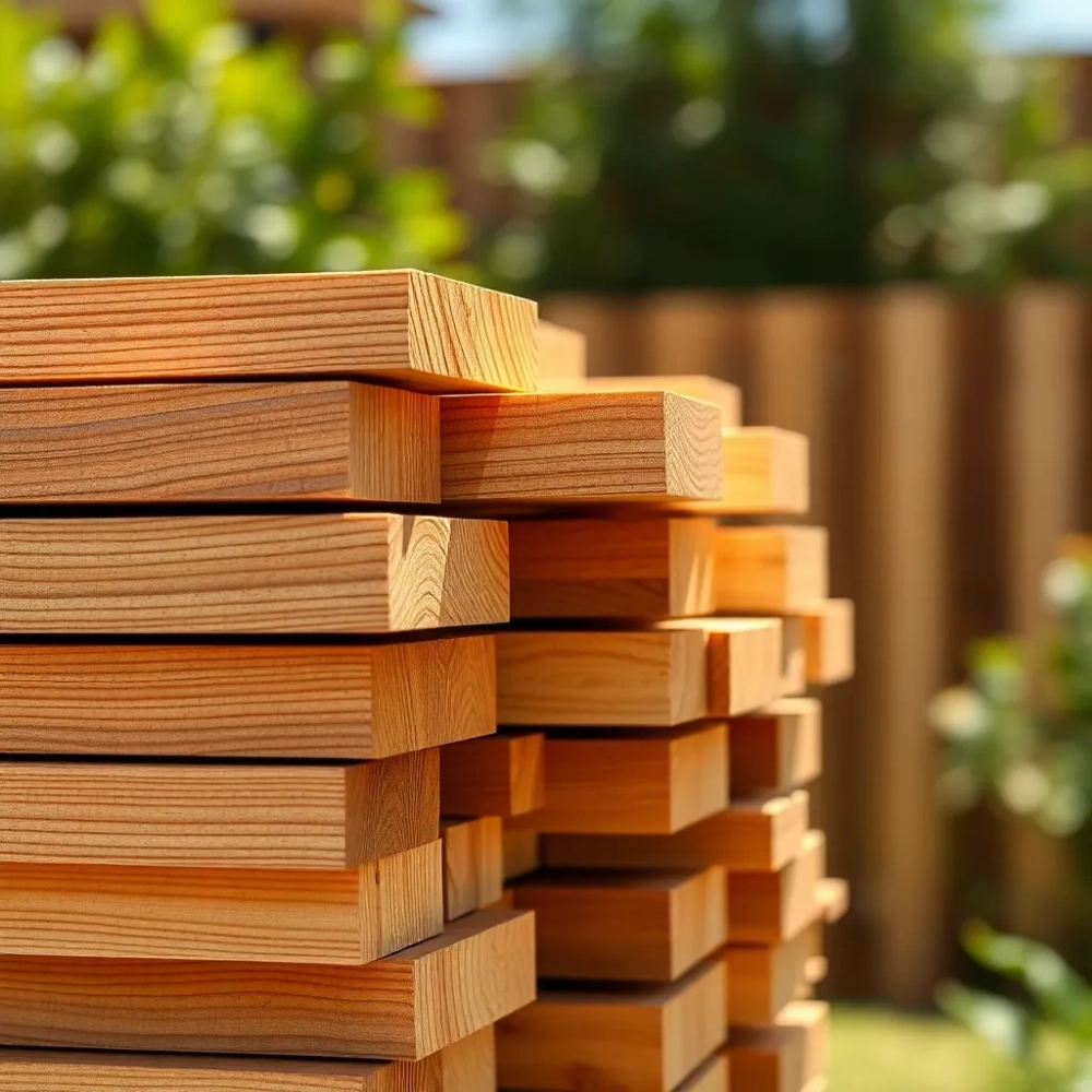 Listwy drewniane do ogrodzenia panelowego