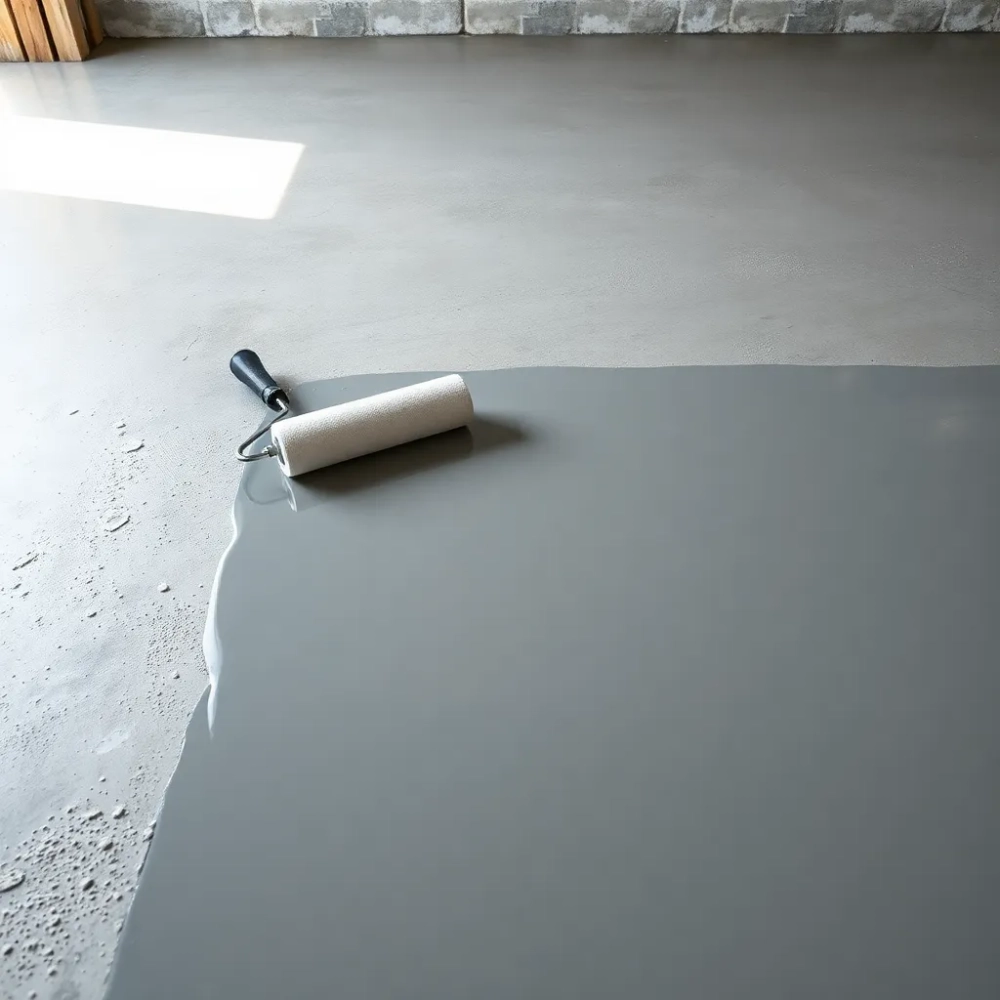 Malowanie posadzki w garażu