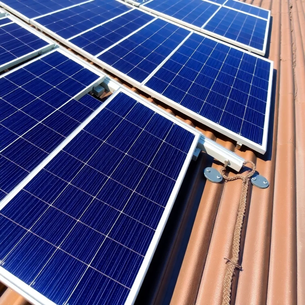 Mocowanie paneli fotowoltaicznych do blachodachówki