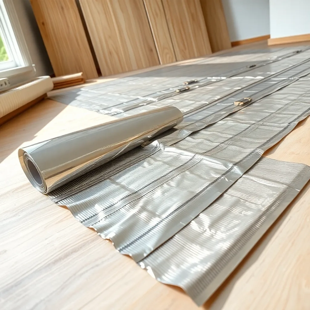 Montaż folii grzewczej pod panele