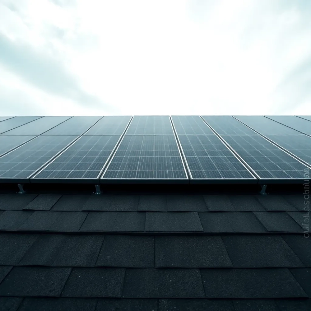 Montaż paneli fotowoltaicznych na dachu płaskim z papy