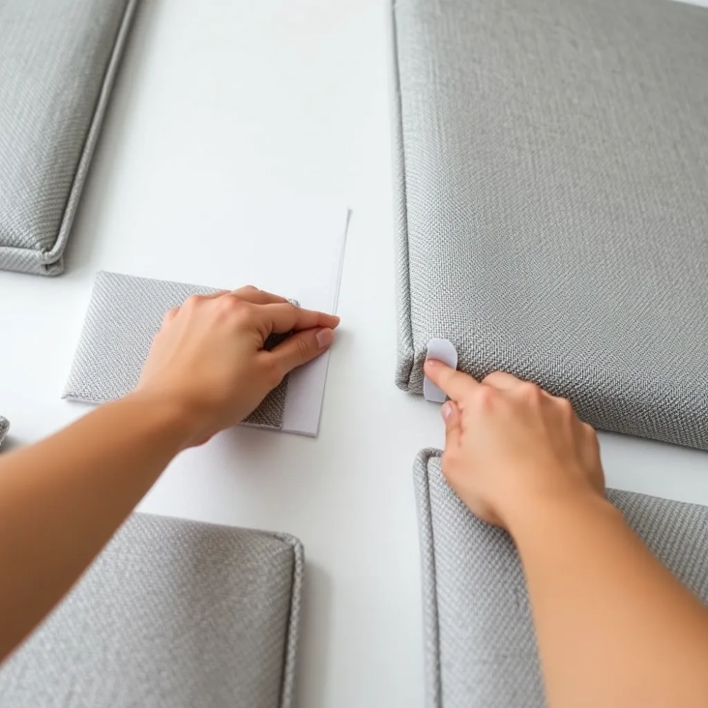 Montaż paneli tapicerowanych na rzepy