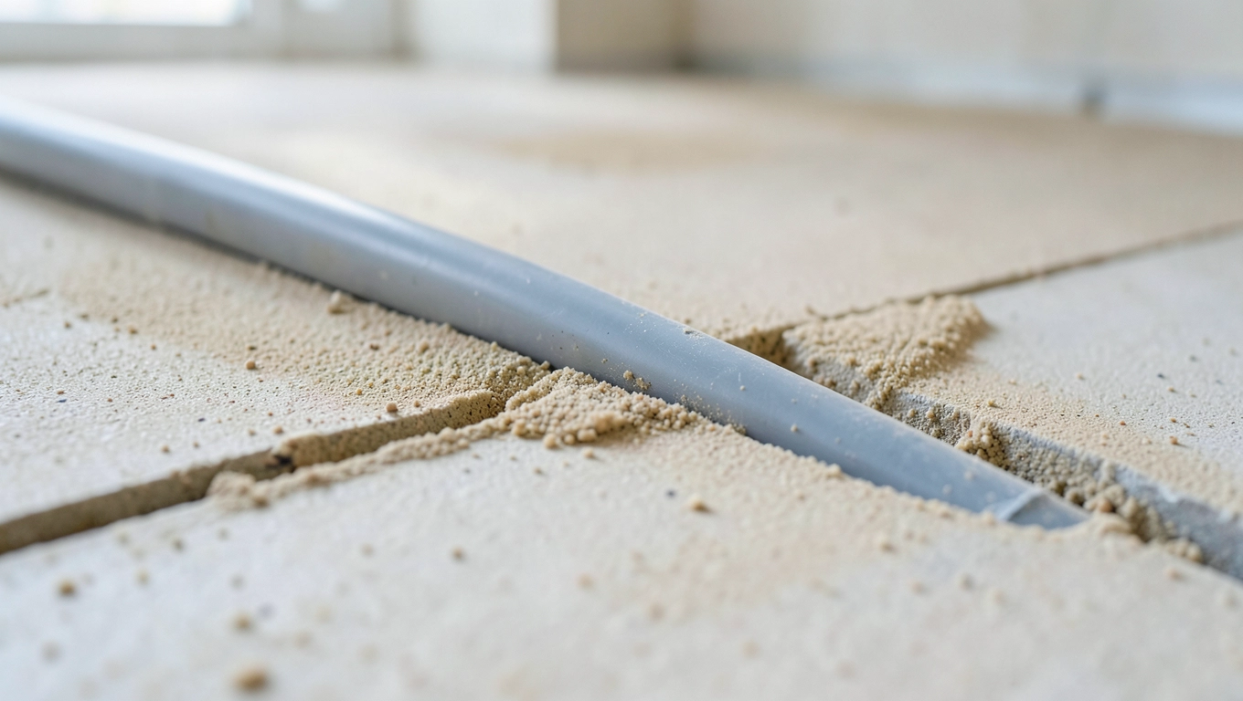 Montaż rur w chudziaku