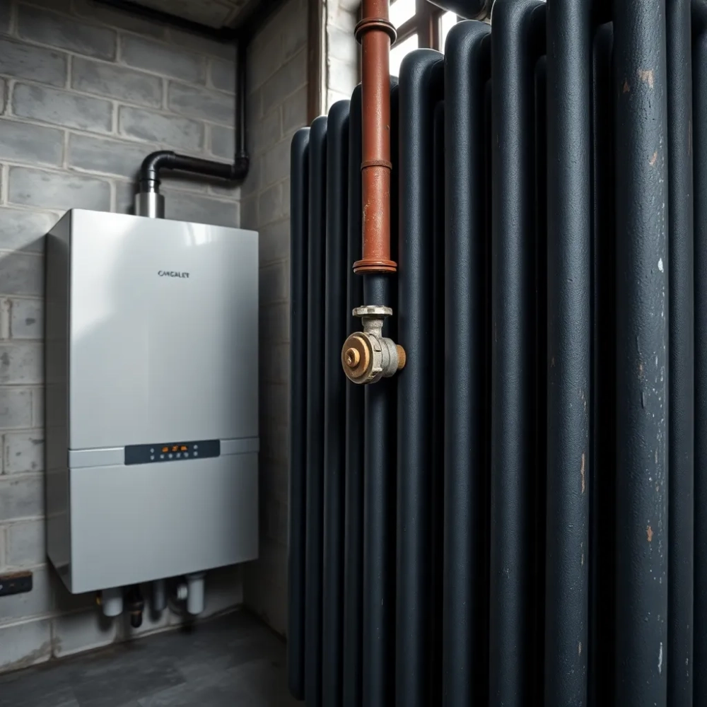 Nowoczesny piec gazowy a stara instalacja z żeliwnymi grzejnikami