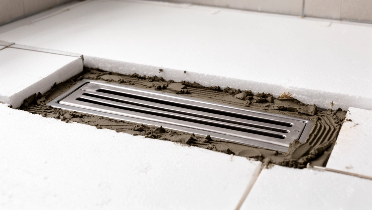 Odpływ liniowy na styropianie