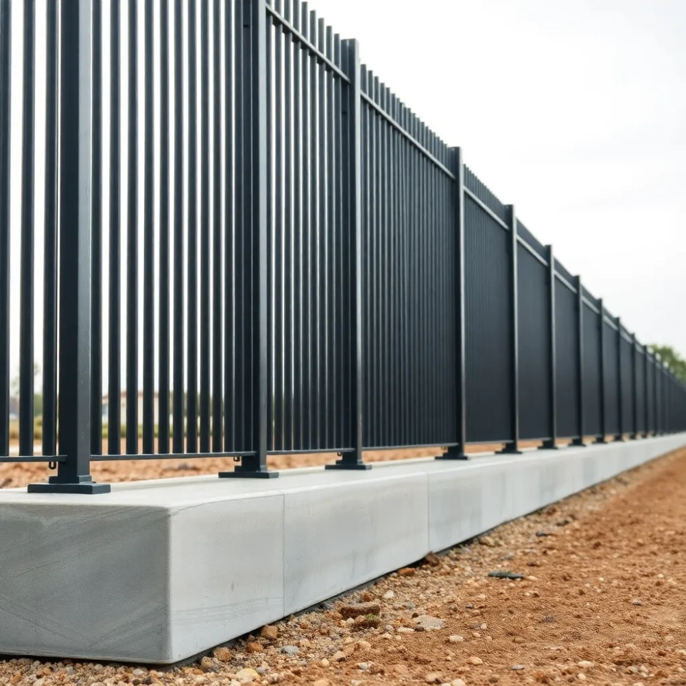 Ogrodzenie panelowe z podmurówką