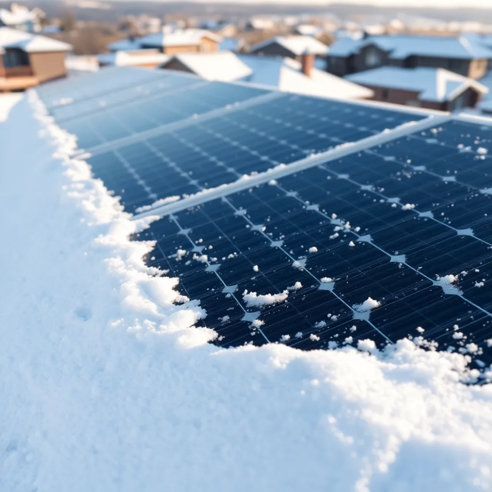 Panele fotowoltaiczne a śnieg