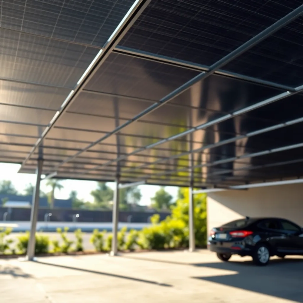 Panele fotowoltaiczne jako zadaszenie wiaty