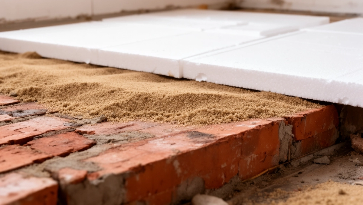 Piasek pod styropian