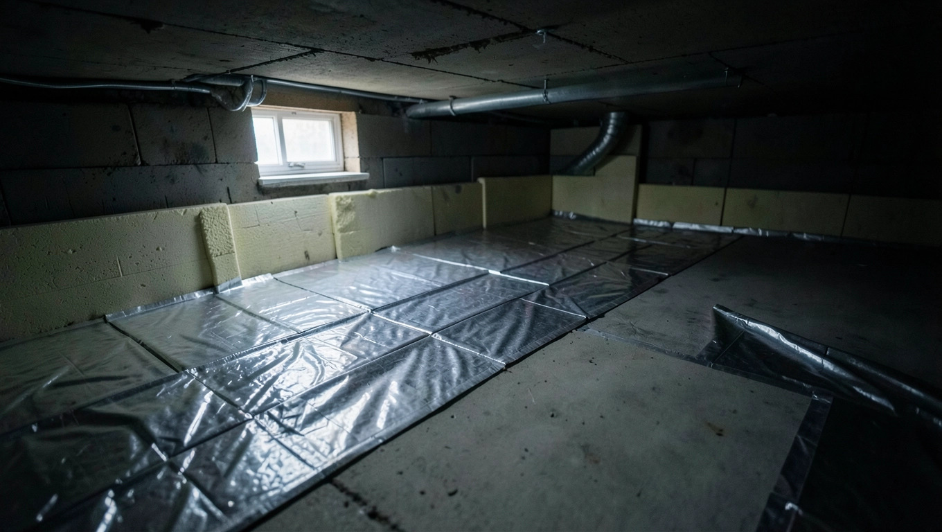 piwnica izolacja podłogi