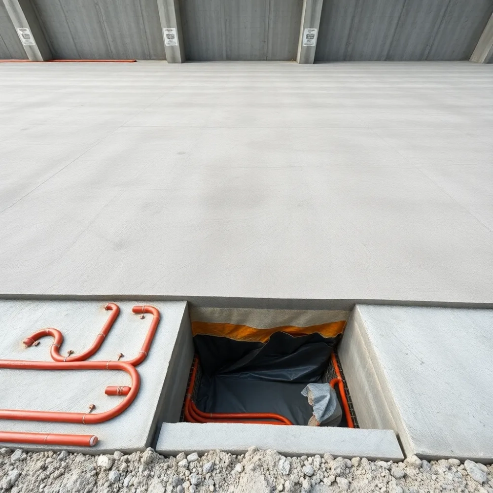 Płyta fundamentowa z ogrzewaniem podłogowym