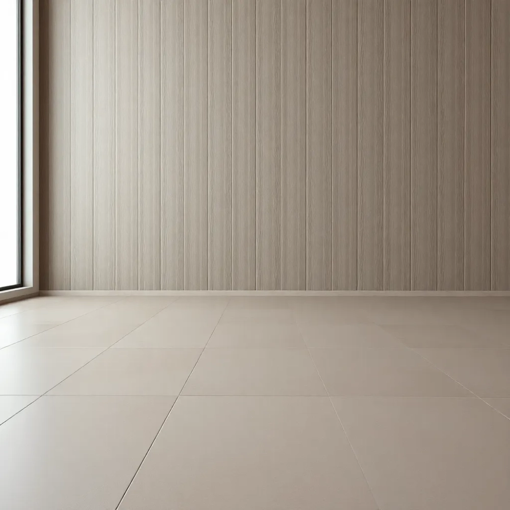 Płytki i panele w tym samym kolorze