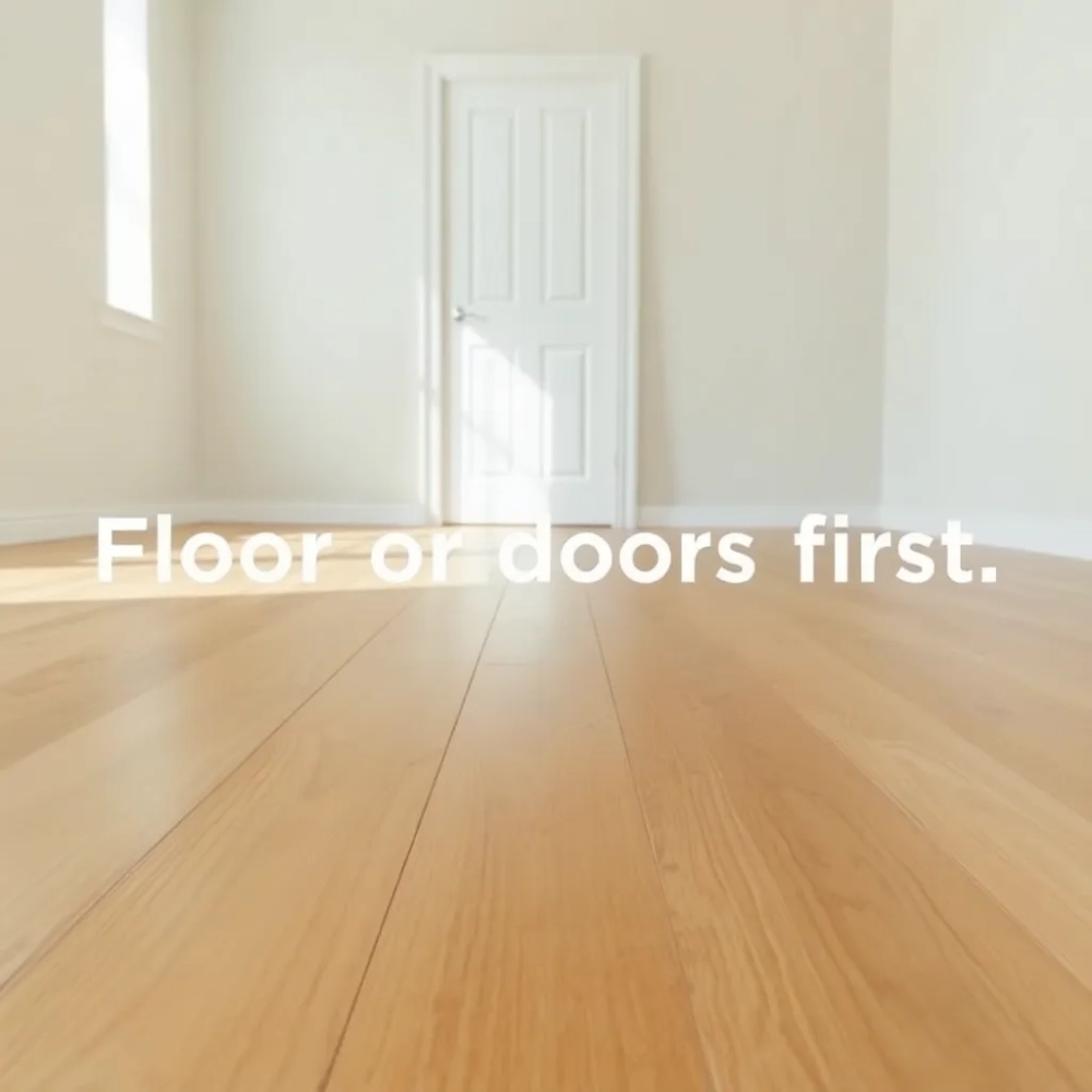 Podłoga czy drzwi co najpierw