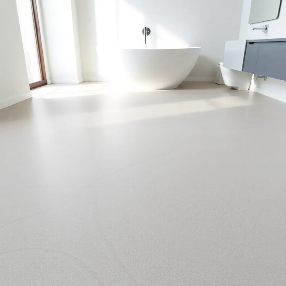 Podłoga do łazienki z żywicy